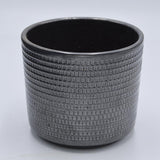 Übertopf TEXTUR  Graphit für 10,5cm Sukkulenten